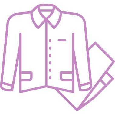 Kadın ceketinin vektör çizimi