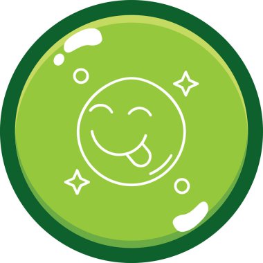 Mutlu gülümseme ikonu. Web için basit gülümseme vektör simgeleri çizimi