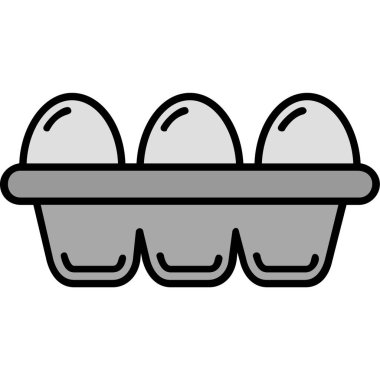 Tavuk yumurtası simgesi, taslak biçimi