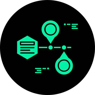 konum pin simgesi vektör illüstrasyonu