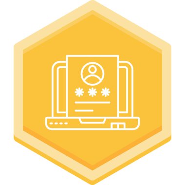 Laptop Düz Vektör Simgesi