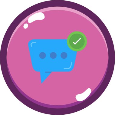 Konuş. Web simgesi basit illüstrasyon