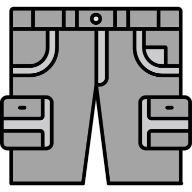 Pantolon. Web simgesi basit illüstrasyon