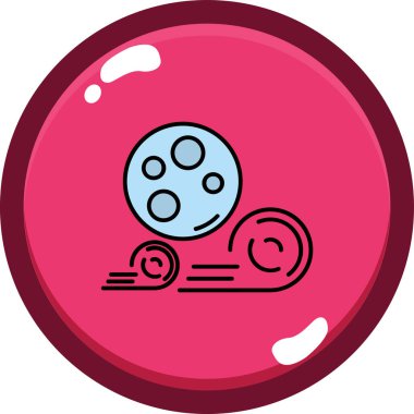 bowling. Web simgesi basit illüstrasyon