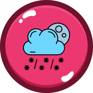 Bulut. Web simgesi basit illüstrasyon