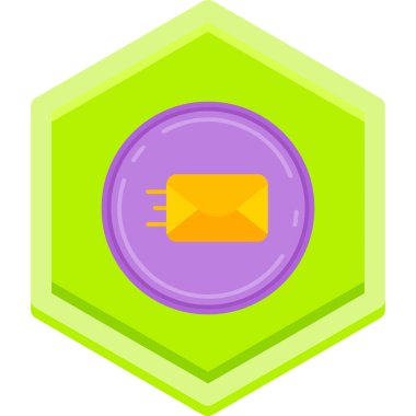 Rozet simgesi, vektör illüstrasyonu