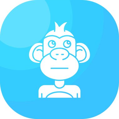 monkey web icon vector illustration