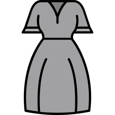 elbise simgesi, vektör illüstrasyonu