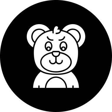 Ayı simgesinin vektör illüstrasyonu