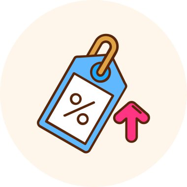 etiket simgesi vektör illüstrasyonu