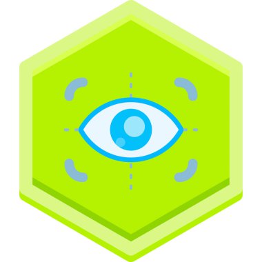 Göz. Web simgesi basit illüstrasyon