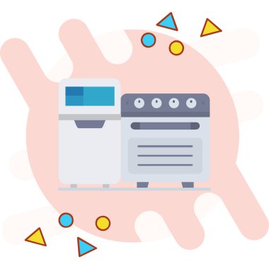 Fırın makinesi. Basit resimleme