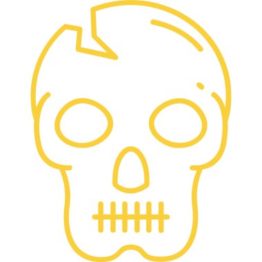 Kafatası. Web simgesi basit illüstrasyon