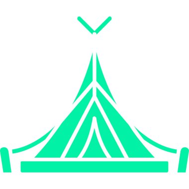 Çadır simgesinin vektörü