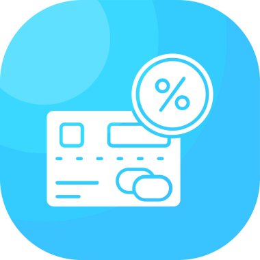 İndirim simgesi vektör illüstrasyonu