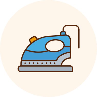 Elektrik süpürgesi ikon vektörü. İnce çizgi işareti. İzole edilmiş kontür sembolü gösterimi