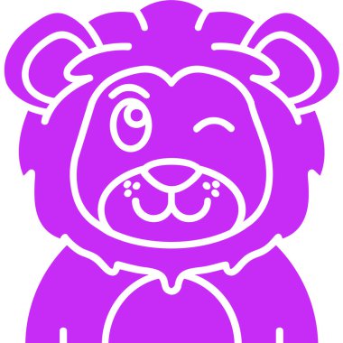 panda simgesi, şirin vektör illüstrasyon tasarımı