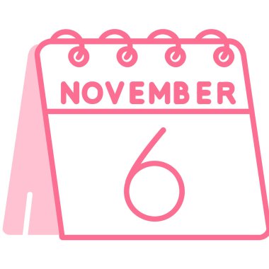 Kasım takvim simgesi tasarım vektörü