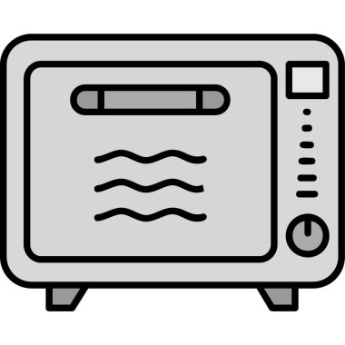 fırın simgesi, vektör illüstrasyon tasarımı