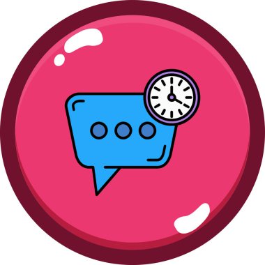 konuşma balonu simgesi, vektör illüstrasyonu