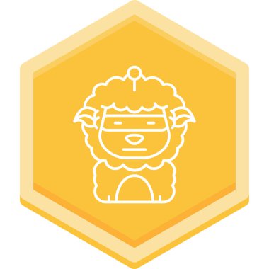 sevimli aslan yüz simgesi