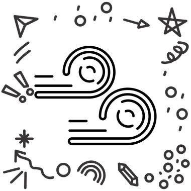 Modern bir simgenin vektör illüstrasyonu