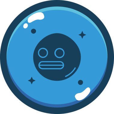 Uzaylı. Web simgesi basit illüstrasyon