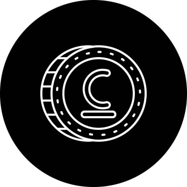 Bozuk para. Web simgesi basit tasarım