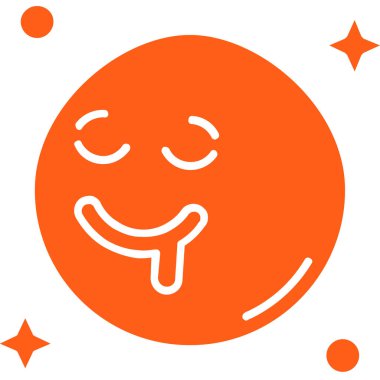 Mutlu yüz simgesi, vektör illüstrasyonu