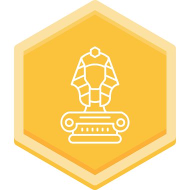 robot ikon vektör illüstrasyonu