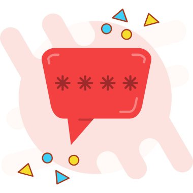 Konuşma balonu vektör tasarımı