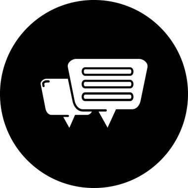 Sohbet simgesi vektör illüstrasyonu