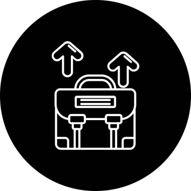 Bir araba simgesinin vektör illüstrasyonu