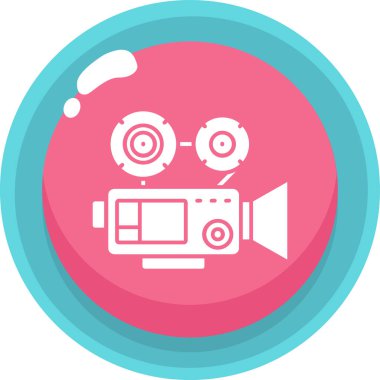 Kamera. Web simgesi basit illüstrasyon