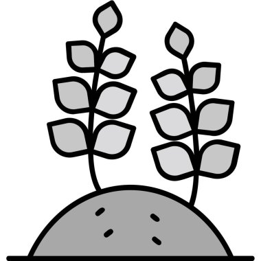 bitki simgesi, vektör illüstrasyonu