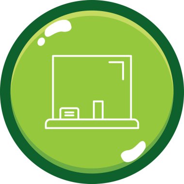 Dizüstü bilgisayar simgesi üzerindeki web düğmesi, vektör illüstrasyon tasarımı