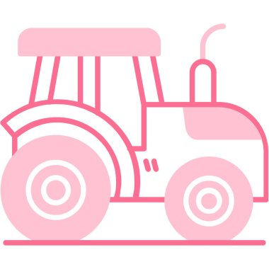 Traktör ikon vektör illüstrasyonu