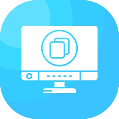 Dizüstü bilgisayar simgesi vektör çizimi