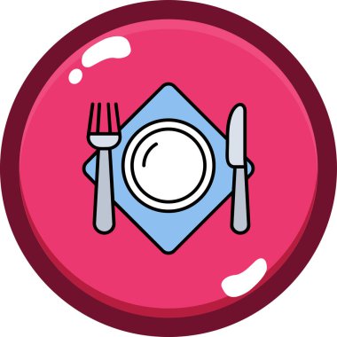 Bir tabağın vektör illüstrasyonu