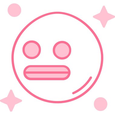 sevimli bir yüzü vektör çizim