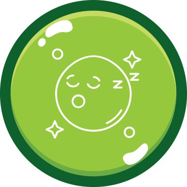 Ay. Web simgesi basit illüstrasyon