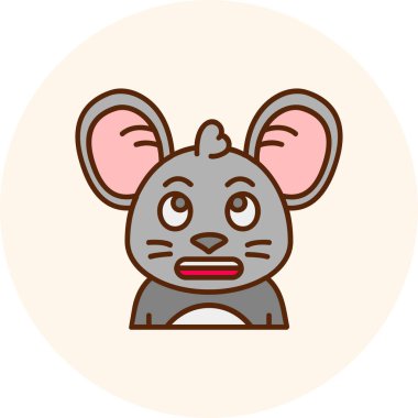 Çemberli şirin maymun. vektör illüstrasyonu