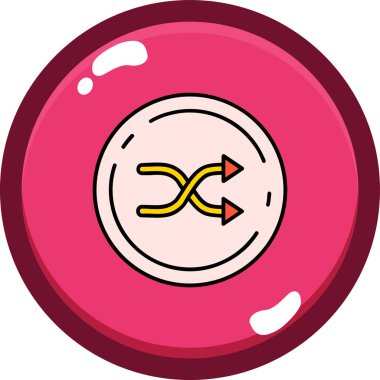 Tek bir simgenin vektör illüstrasyonu