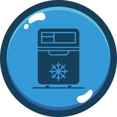 Soğuk simge vektör illüstrasyonu