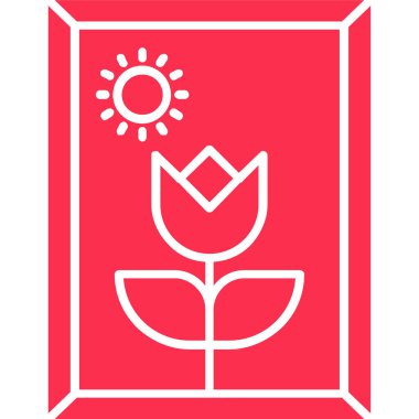 Bir ağaç simgesinin vektör illüstrasyonu