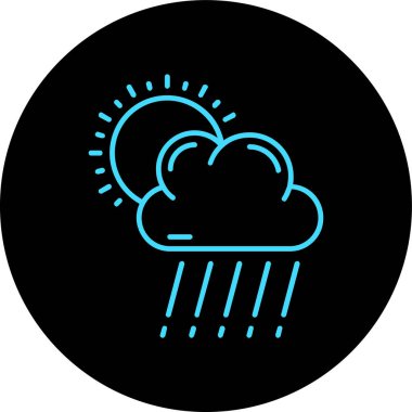 Bulut simgesi vektör illüstrasyonu