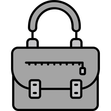 El çantası. Web simgesi basit illüstrasyon