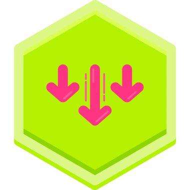 Ok. Web simgesi basit illüstrasyon