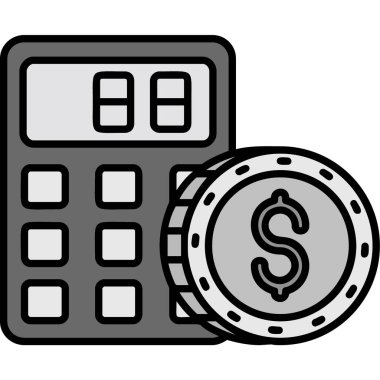 Dolar parası olan hesap makinesi