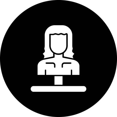 Bir kadın simgesinin vektör illüstrasyonu